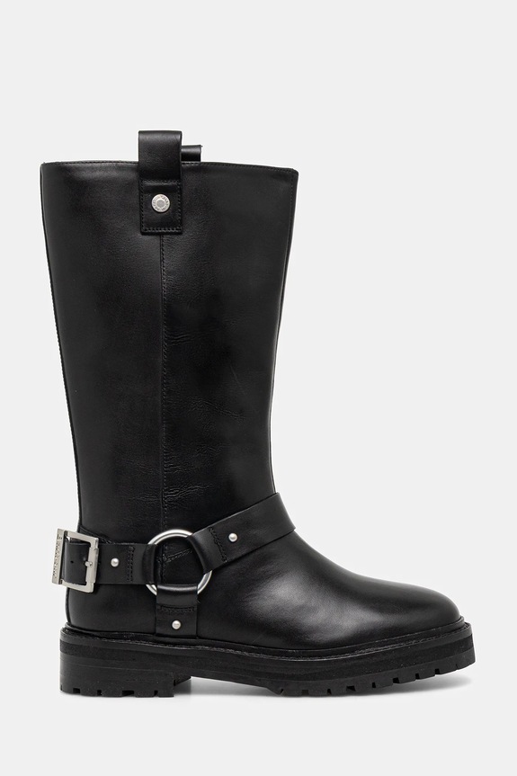 Kožené čižmy Barbour Freya usňová koža čierna LFO0779BK91
