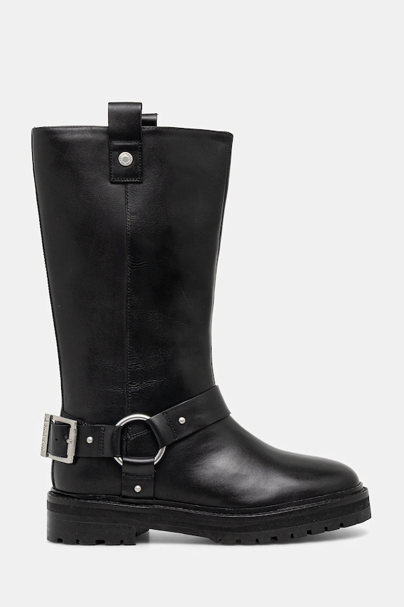 Kožené čižmy Barbour Freya usňová koža čierna LFO0779BK91