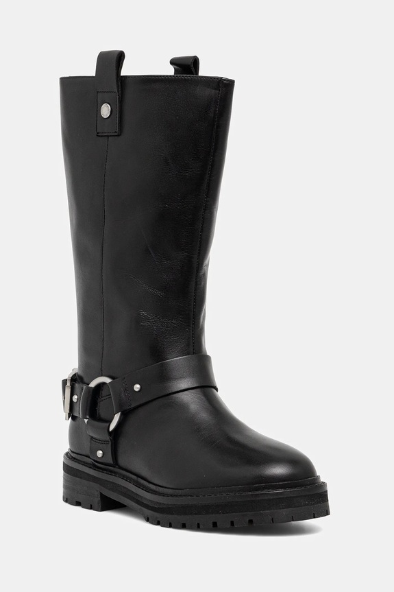Kožené čižmy Barbour Freya LFO0779BK91 čierna AW25