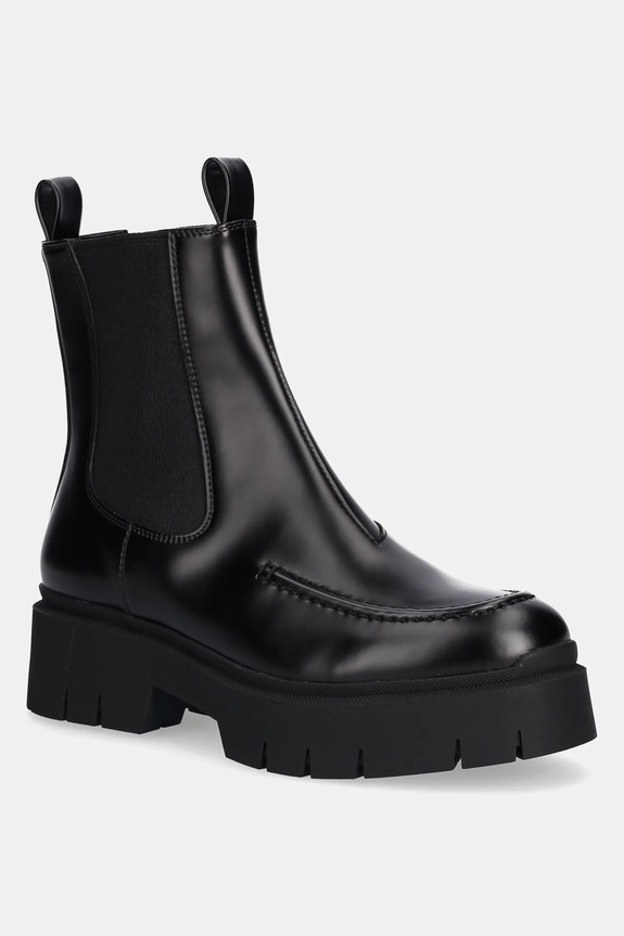 HUGO bokacsizma Kris platform fekete 50548214.001