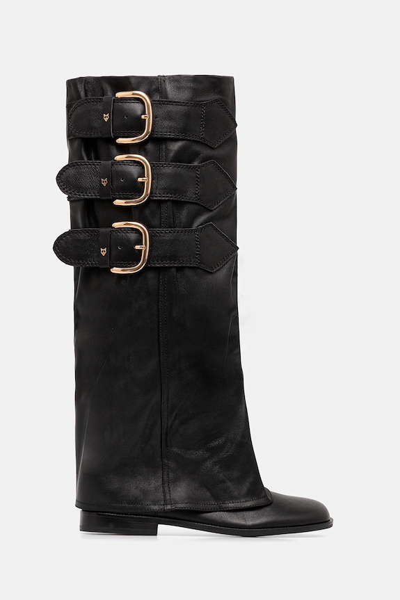 Шкіряні чоботи Naked Wolfe Anchor Anchor.Black чорний AW25