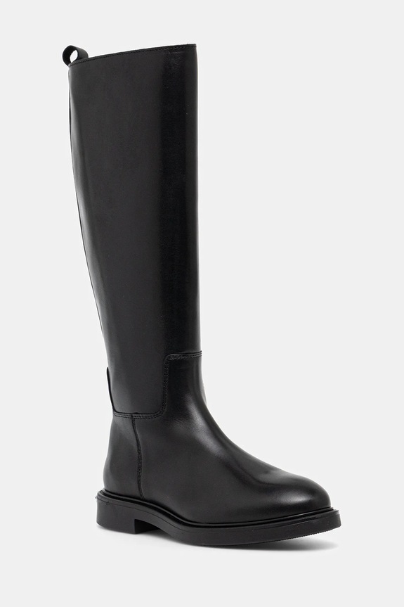 Δερμάτινες μπότες Bianco BIAADDA φλατ μαύρο 11302289