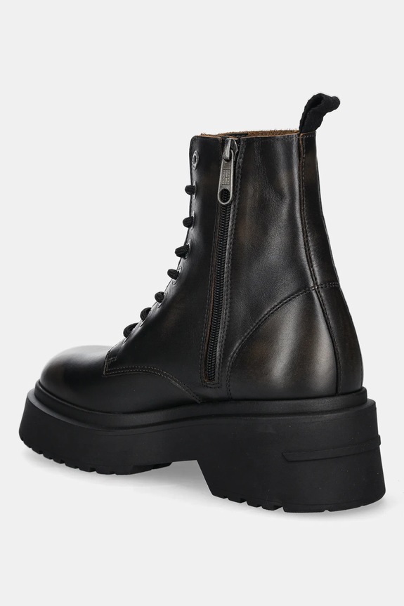 Obuwie Tommy Jeans workery skórzane TJW CHUNKY RUGGED BOOT EN0EN02847 brązowy