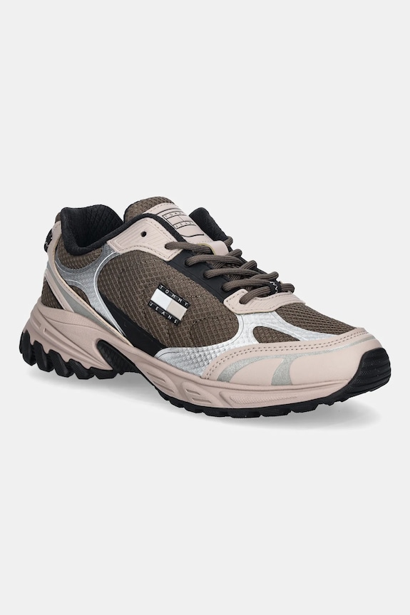 Tenisice Tommy Jeans TJW OUTDOOR RUNNER sintetički bež EN0EN02859
