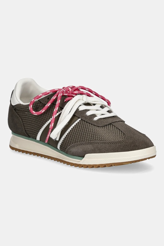 Tommy Jeans sneakers TJW LOW PROFILE RUNNER pelle scamosciata marrone EN0EN02862