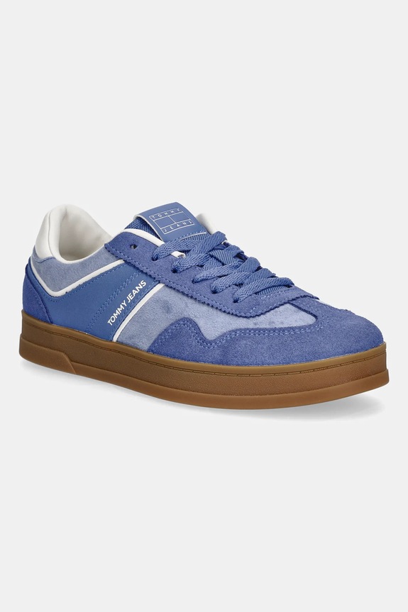 Tommy Jeans sneakers THE GREENWICH pelle scamosciata blu EN0EN02863
