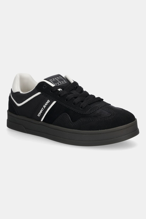 Tommy Jeans sneakers THE GREENWICH pelle scamosciata nero EN0EN02863