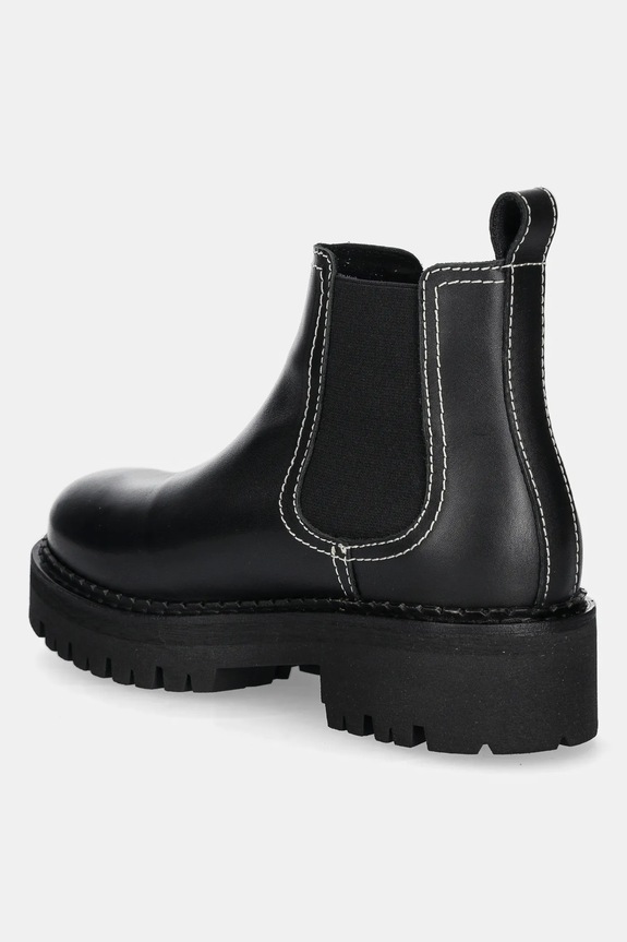 Încălțăminte Tommy Jeans ghete chelsea de piele TJW URBAN CHELSEA BOOT EN0EN02908 negru
