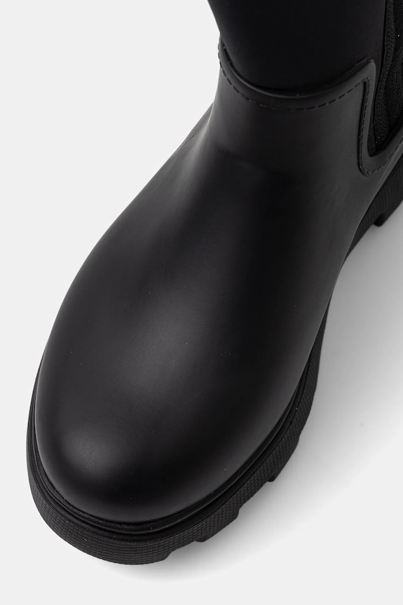 Tommy Hilfiger stivali di gomma FLAG LONG RAINBOOT WARM LINING nero FW0FW08973