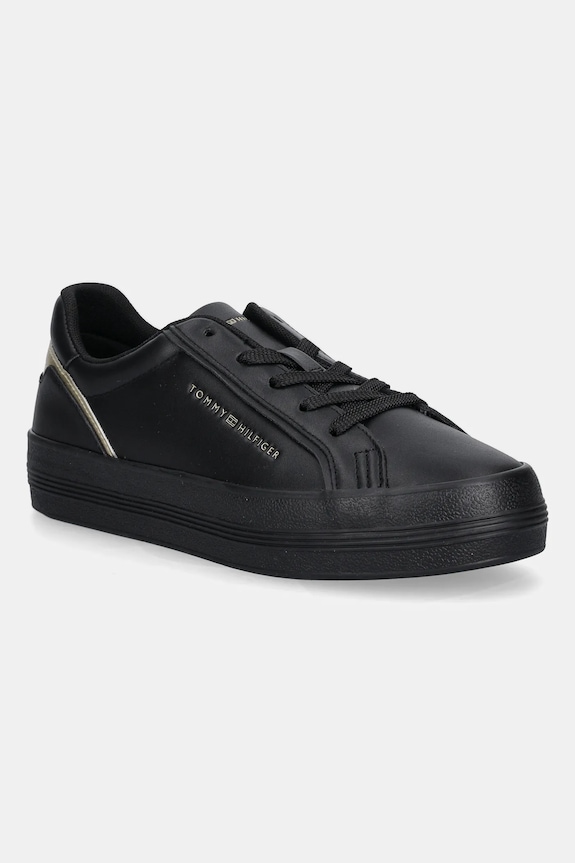 Kožené tenisky Tommy Hilfiger VULC FOXING SNEAKER další černá FW0FW08683