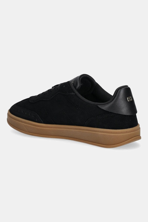Obuwie Tommy Hilfiger sneakersy zamszowe TH HERITAGE SNEAKER FW0FW08822 czarny