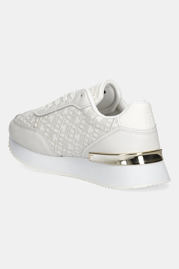 Obuća Kožne tenisice Tommy Hilfiger CHIC MONOGRAM RUNNER FW0FW09051 bež