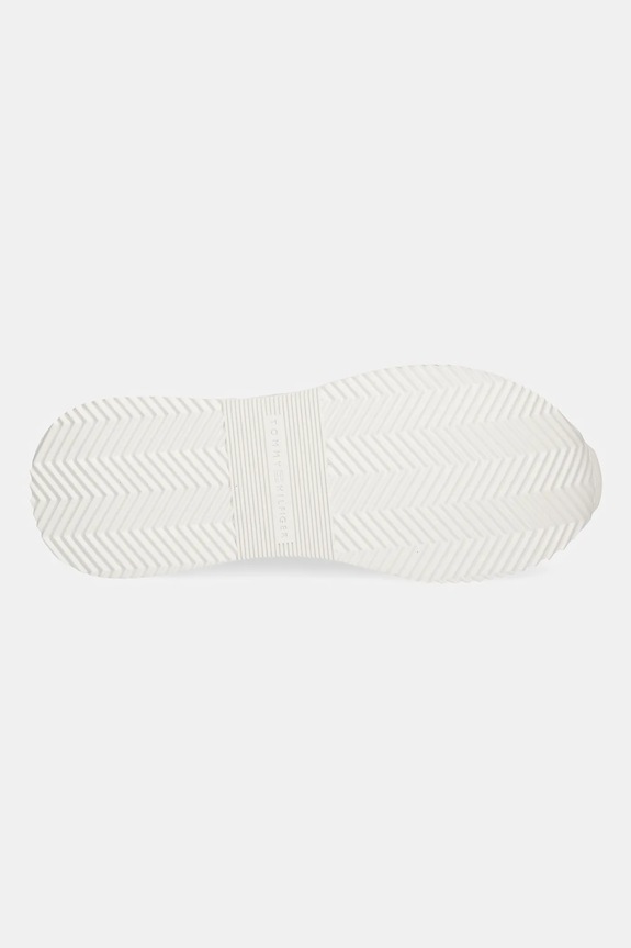 Kožne tenisice Tommy Hilfiger CHIC MONOGRAM RUNNER FW0FW09051 bež