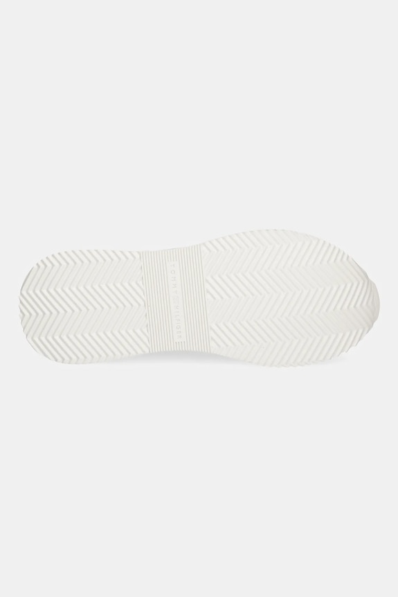 Kožne tenisice Tommy Hilfiger CHIC MONOGRAM RUNNER FW0FW09051 bež