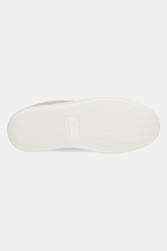 Armani Exchange sneakers din piele întoarsă XW001619.AF17445.U4012 roz