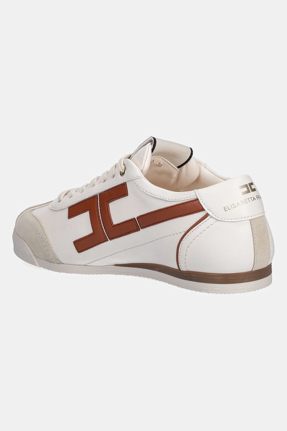Încălțăminte Elisabetta Franchi sneakers din piele SA82G56E2.EL3 bej