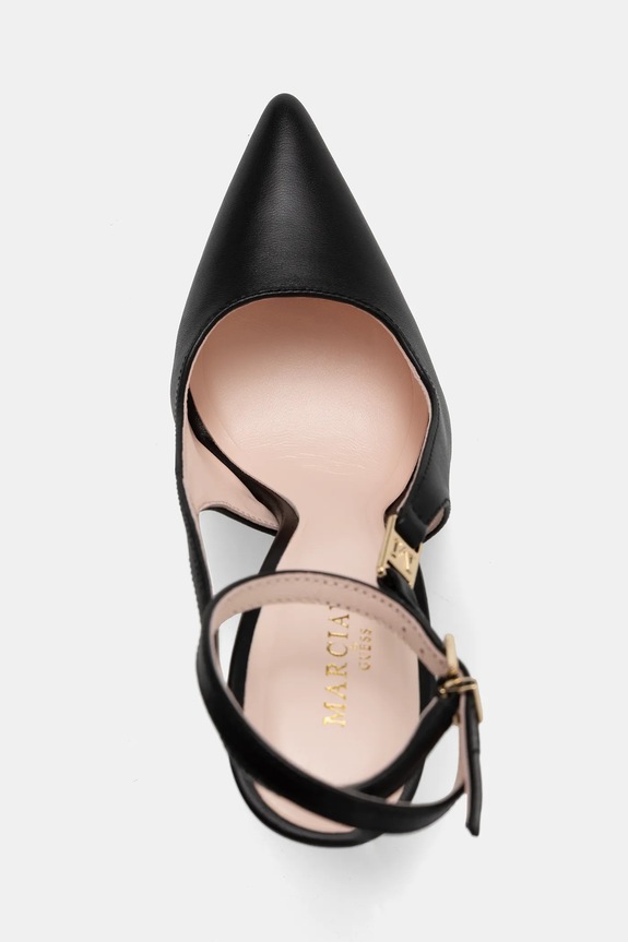 Kožne štikle Marciano by Guess crna 5YGZ37.7368A.JBLK