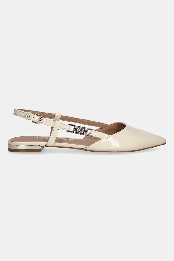 Guess baleriny FRANIE2 FLTFR2.PAF05.IVORY beżowy AW25