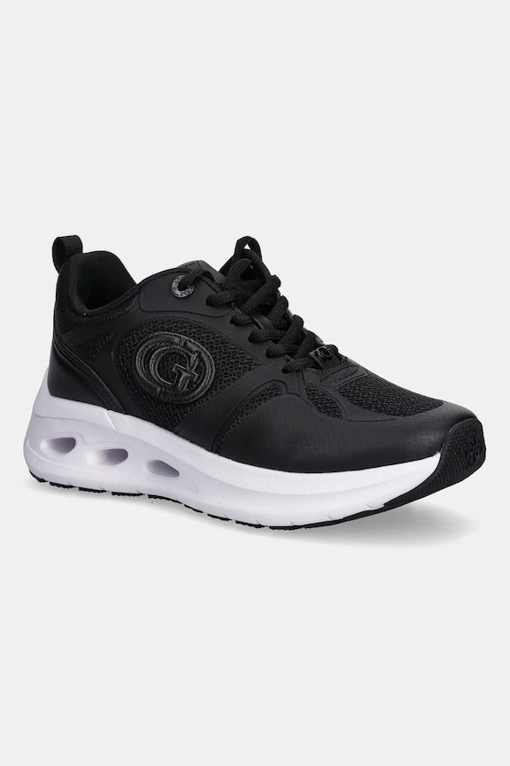Sneakers Guess SEBASS απομίμηση λείου δέρματος μαύρο FLTSEB.ELE12.BLACK