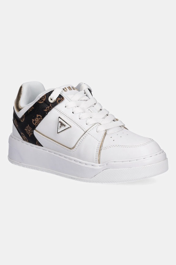 Guess sneakersy DELOVE platforma biały FLTDEL.FAL12.WHITE