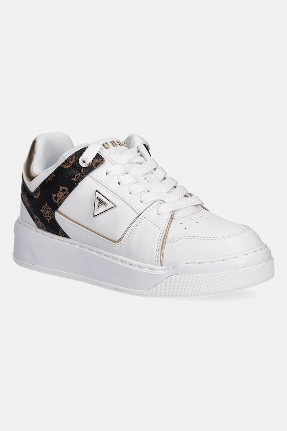 Guess sneakersy DELOVE platforma biały FLTDEL.FAL12.WHITE