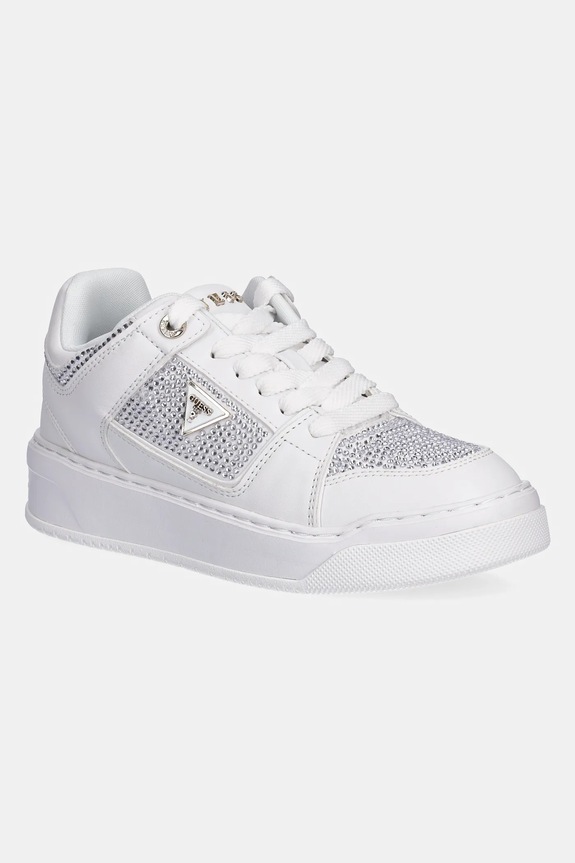 Guess sportcipő DELOVE2 textil fehér FLTDL2.LEA12.WHITE