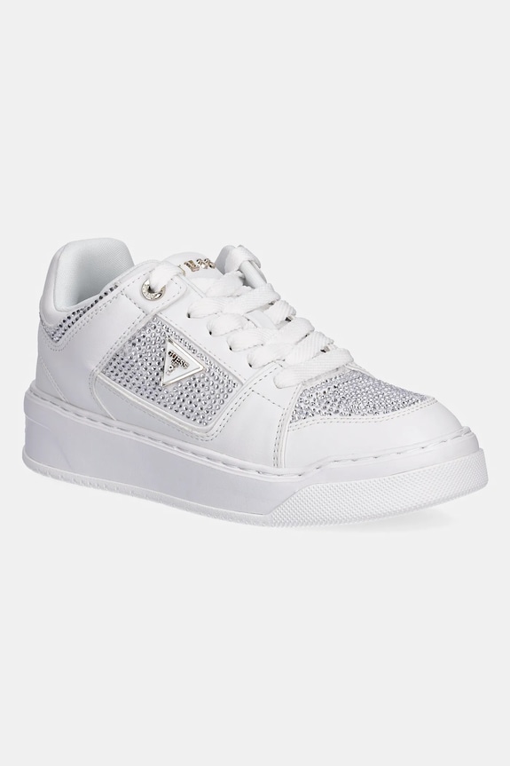 Guess sportcipő DELOVE2 textil fehér FLTDL2.LEA12.WHITE