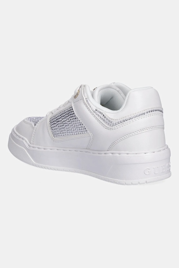 Cipők Guess sportcipő DELOVE2 FLTDL2.LEA12.WHITE fehér