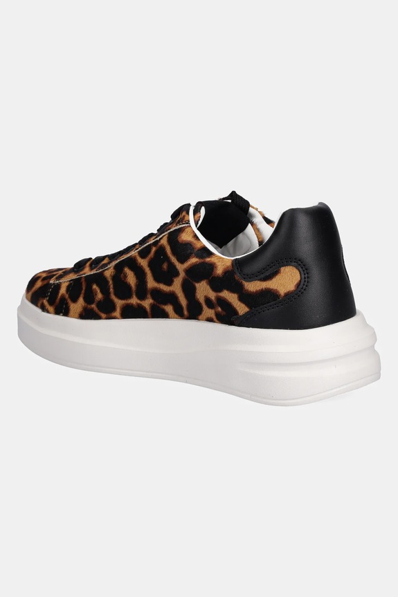 Παπούτσια Δερμάτινα sneakers Guess ELBINA8 FLTEL8.LEA12.TAN καφέ