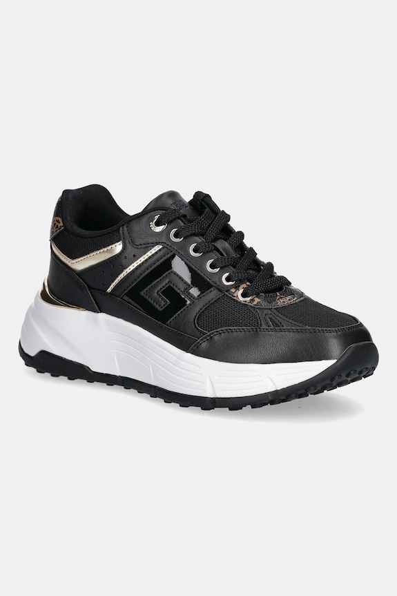 Sneakers Guess FONZI απομίμηση λείου δέρματος μαύρο FLTFON.FAB12.BLACK