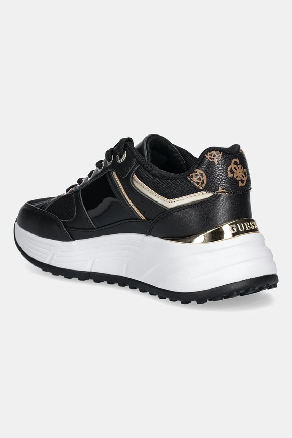Παπούτσια Sneakers Guess FONZI FLTFON.FAB12.BLACK μαύρο
