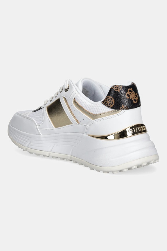 Παπούτσια Sneakers Guess FONZI FLTFON.FAB12.WHIBR λευκό