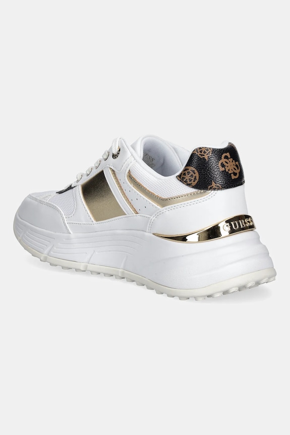 Παπούτσια Sneakers Guess FONZI FLTFON.FAB12.WHIBR λευκό