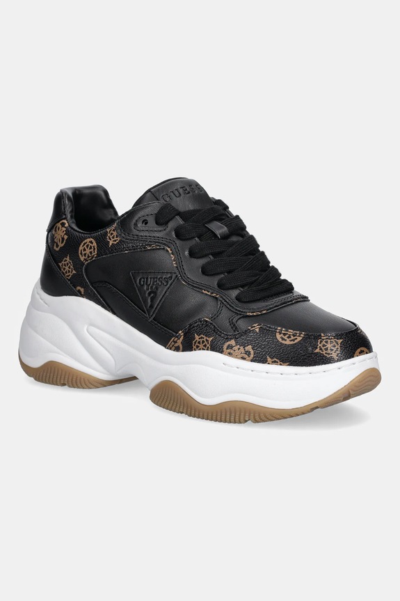 Guess sportcipő HAPYY3 platformos fekete FLTHPY.FAL12.BLKBR