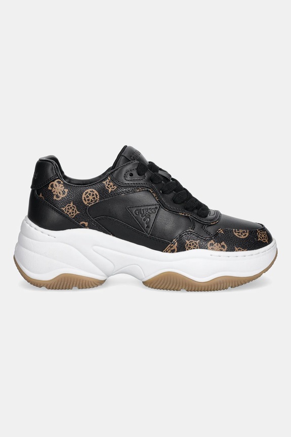 Guess sportcipő HAPYY3 FLTHPY.FAL12.BLKBR fekete AW25