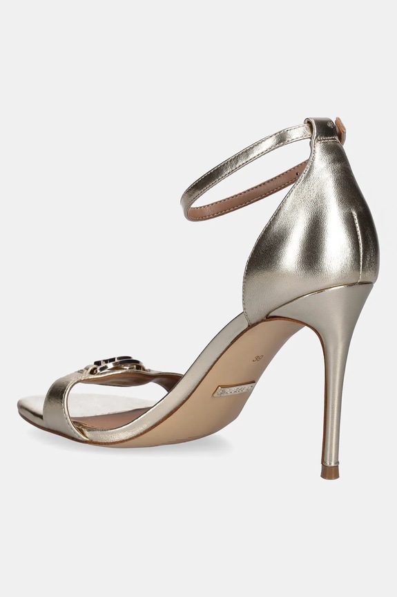 Παπούτσια Δερμάτινα πέδιλα Guess KABRINA FLTKAB.LEM03.PLATI χρυσαφί