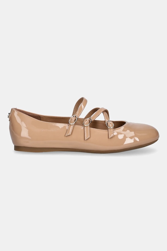 Guess baleriny KALDRA FLTKAL.PAF02.NUDE beżowy AW25