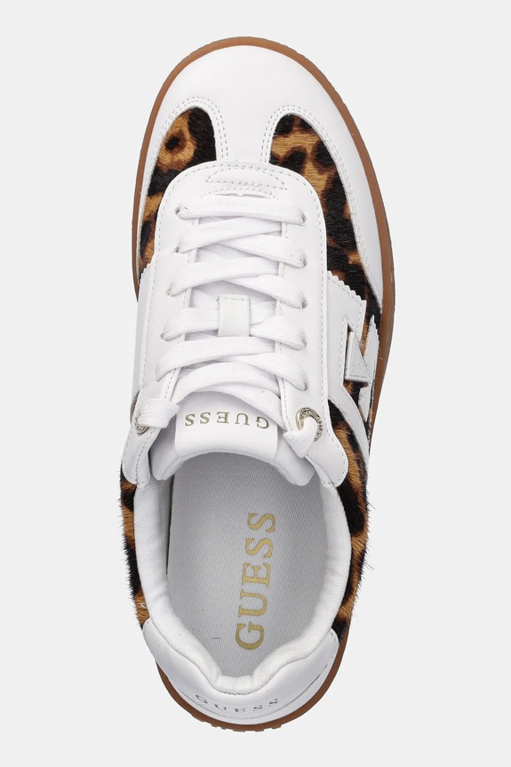 Guess sneakers NOCHEE2 bianco FLTNC2.PEL12.LEOPA
