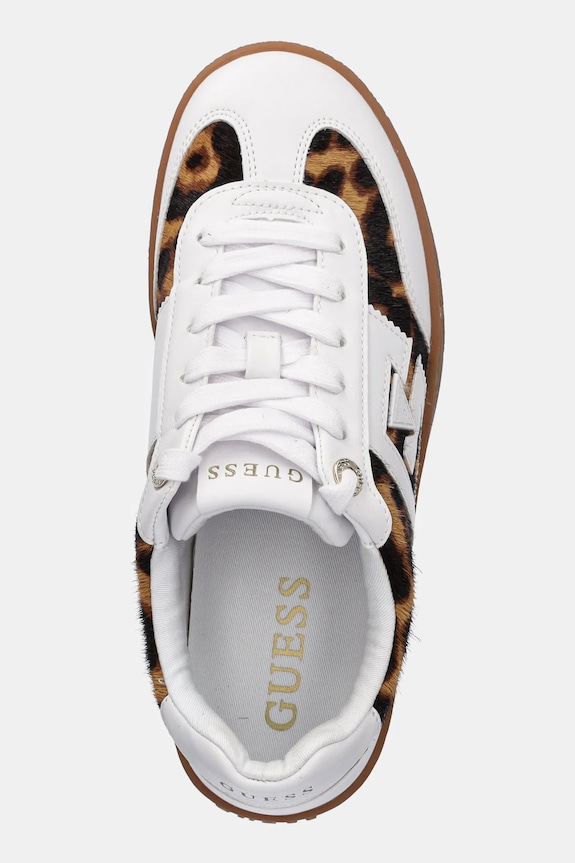 Guess sneakers NOCHEE2 bianco FLTNC2.PEL12.LEOPA