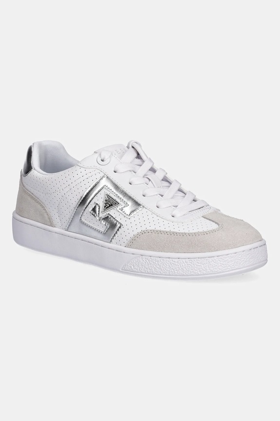 Tenisice Guess NOCHEE imitacija zrnate kože bijela FLTNOC.LEA12.WHITE