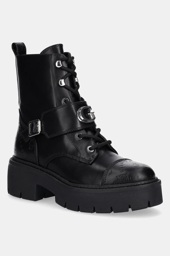 Guess stivaletti alla caviglia SADIKA flat nero FLTSDK.ELE10.BLACK