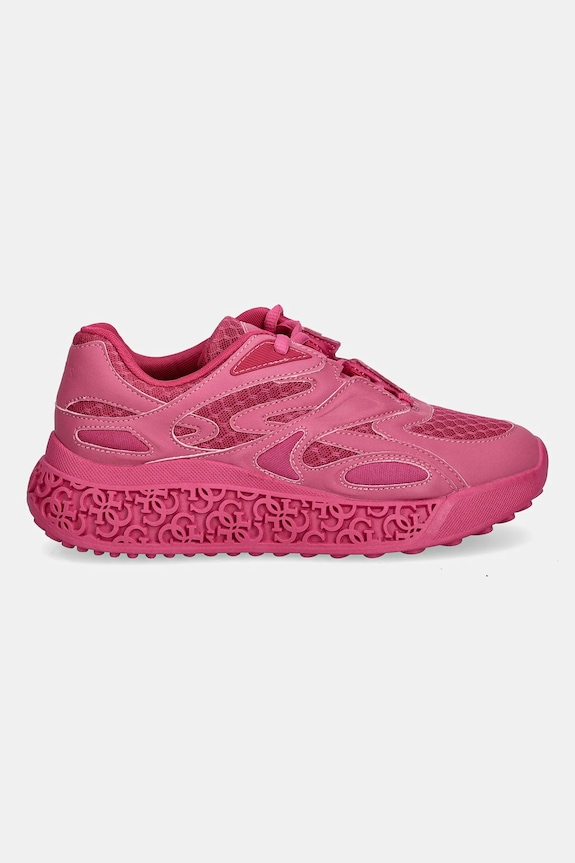 Sneakers Guess SWANIA FLTSWA.LEA12.PINK ροζ AW25
