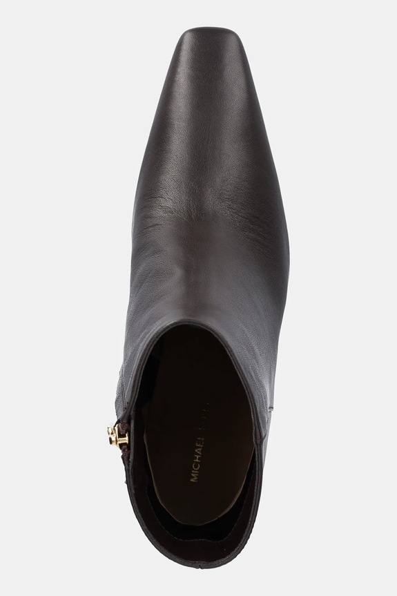 Kožené členkové topánky MICHAEL Michael Kors Elise hnedá 40T5ELME5L.251