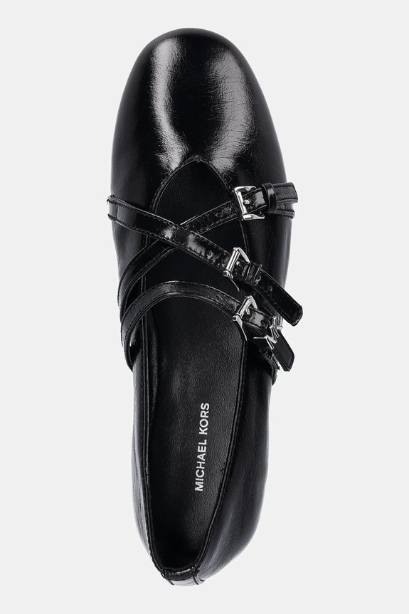 Kožne balerinke MICHAEL Michael Kors Indy crna 40T5IDFP1L.001