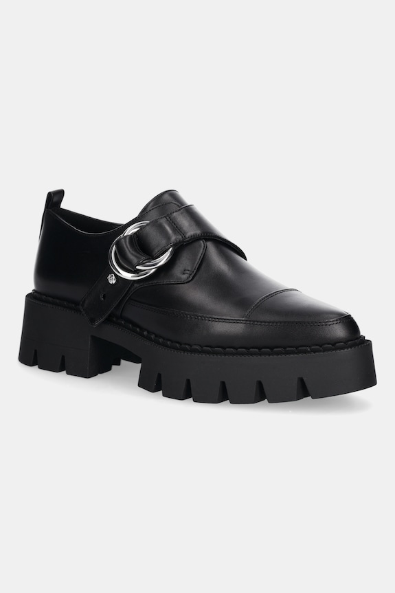Δερμάτινα κλειστά παπούτσια MICHAEL Michael Kors Jaden φλατ μαύρο 40T5JDFP3L.001