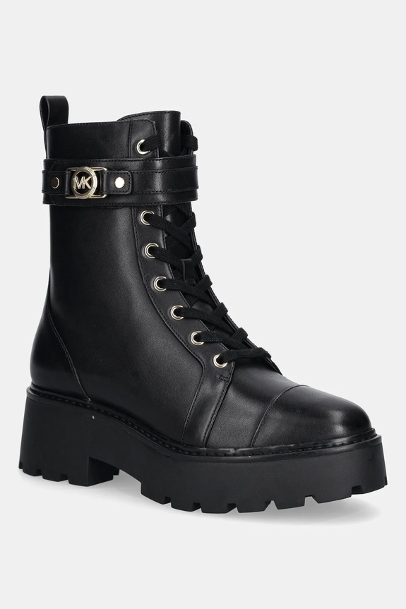 MICHAEL Michael Kors bőr bakancs Mandy platform fekete 40T5MAFE5L.001