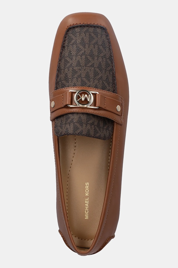 Kožené mokasíny MICHAEL Michael Kors Mandy hnedá 40T5MAFR2L.227