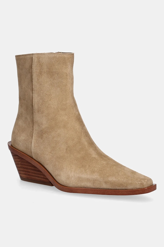 MICHAEL Michael Kors cizme din piele întoarsă Nash 5-8 cm bej 40T5NSME5S.222