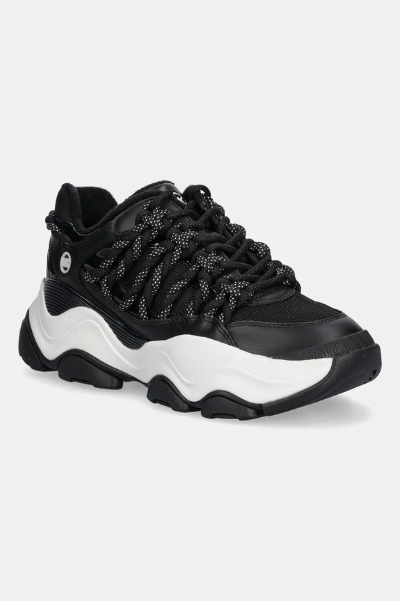 Sneakers MICHAEL Michael Kors Atlas υφασμάτινο μαύρο 43T5ATFS4L.001