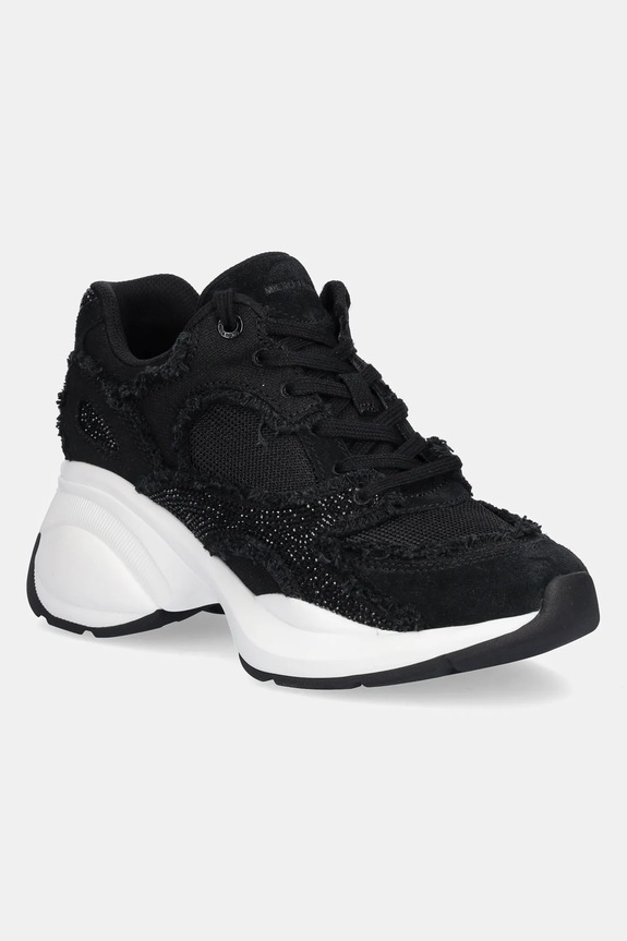 Sneakers MICHAEL Michael Kors Zuma δέρμα σαμουά μαύρο 43T5ZUFS2D.001